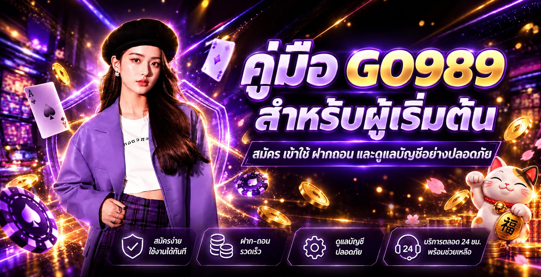 GO989 คู่มือสมัคร เข้าใช้ ฝากถอน สำหรับผู้เริ่มต้น